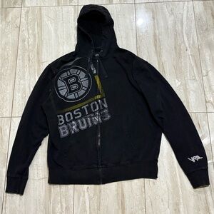 Vintage Boston Bruins Black Hoodie